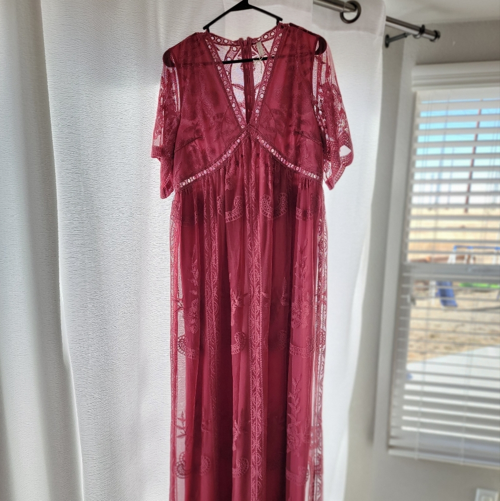 Mauve Maternity Dress